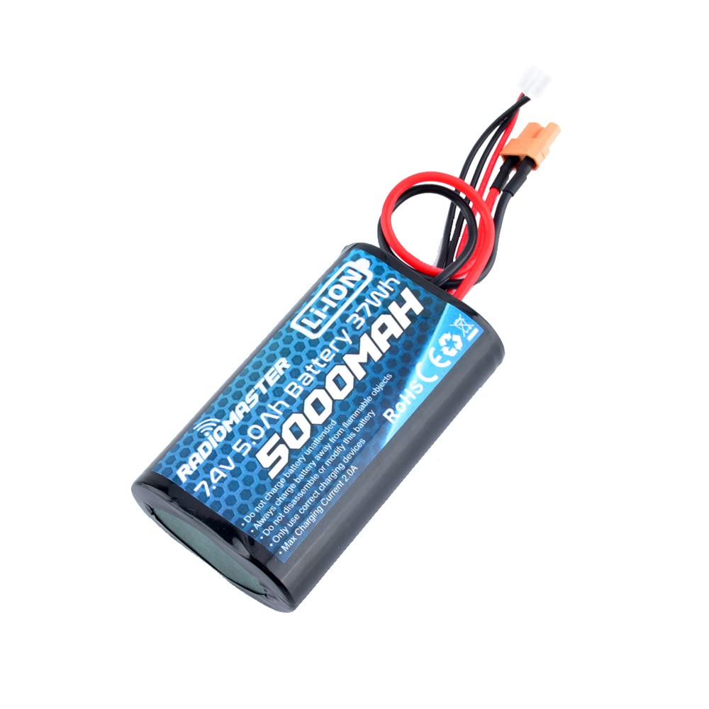 Amazon.com: RadioMaster TX16S 5000Mah 2S Li-ion Battery - 1.2